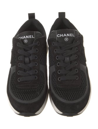 Chanel Interlocking CC Logo Mesh Sneakers
