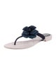 Chanel Interlocking CC Logo Rubber Flip Flops