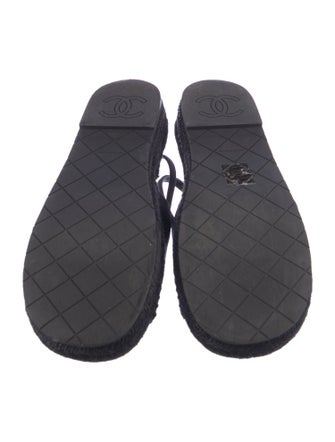 Chanel 2024 Interlocking CC Logo Slingback Flats