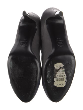 Chanel Interlocking CC Logo Leather Boots