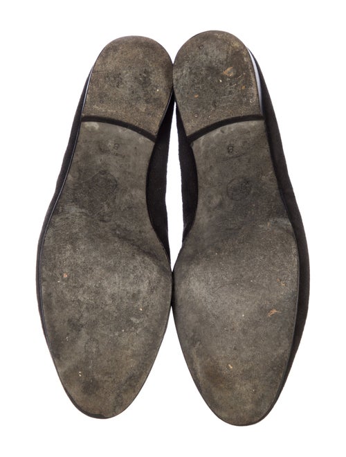 Chanel Interlocking CC Logo Suede Ballet Flats