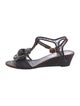 Chanel 2010 Interlocking CC Logo T-Strap Sandals