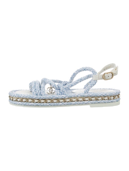 Chanel 2022 Interlocking CC Logo Espadrilles