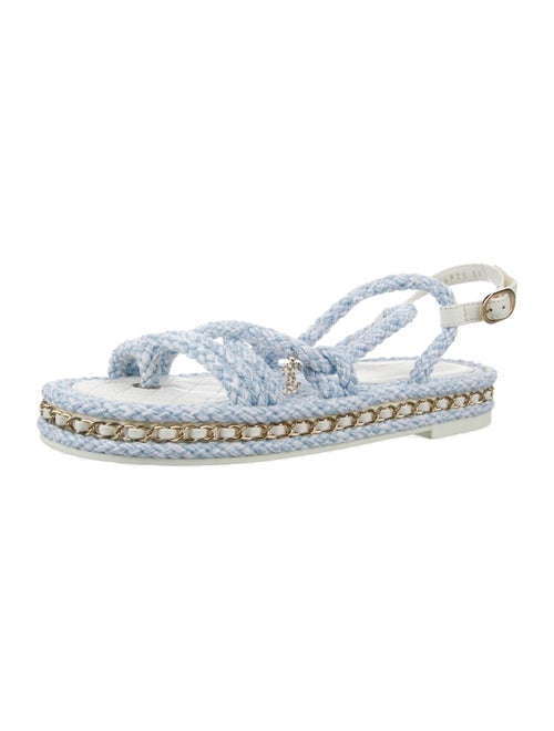 Chanel 2022 Interlocking CC Logo Espadrilles