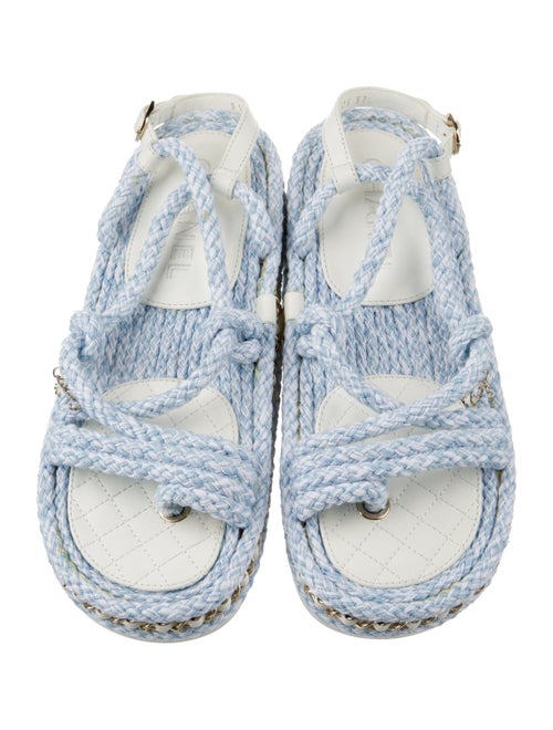 Chanel 2022 Interlocking CC Logo Espadrilles