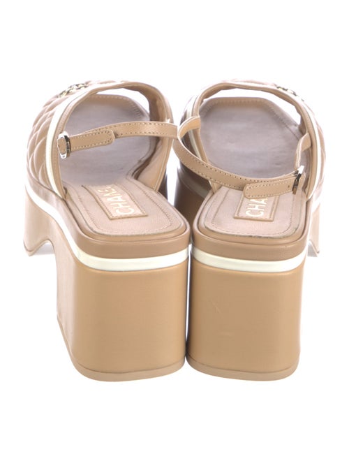 Chanel 2023 Interlocking CC Logo Slingback Sandals