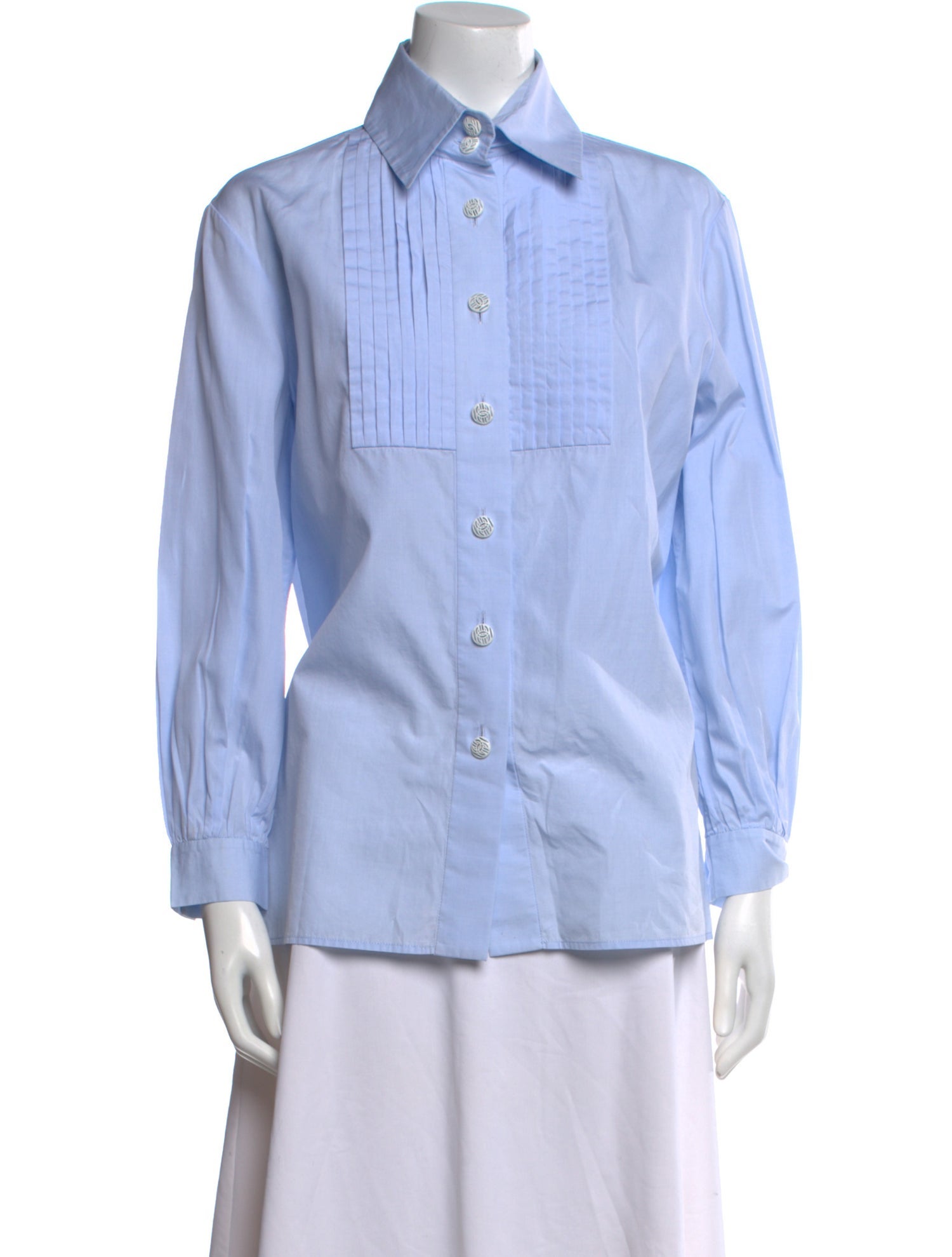 Chanel 2020 Long Sleeve Button-Up Top