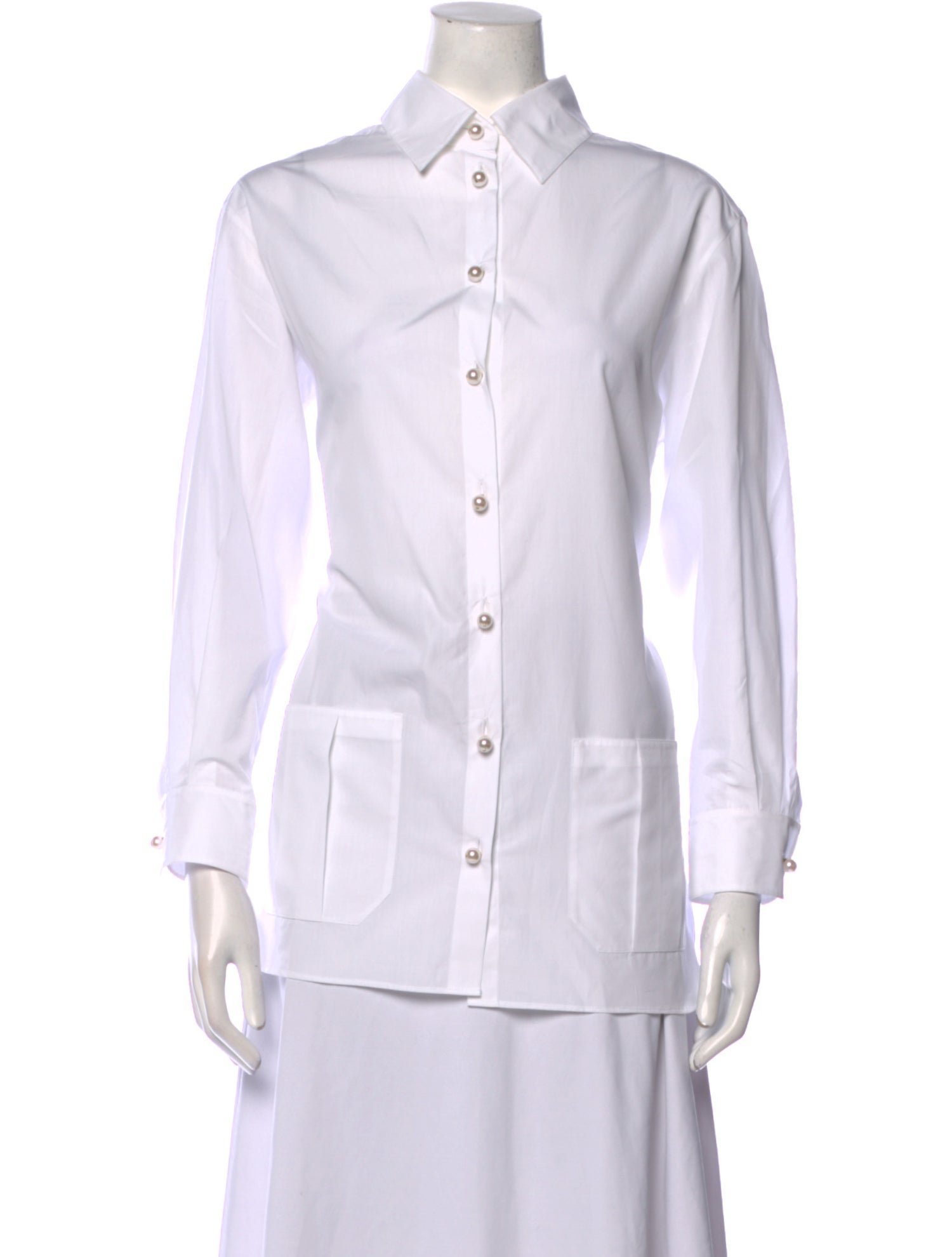 Chanel 2023 Long Sleeve Button-Up Top w/ Tags