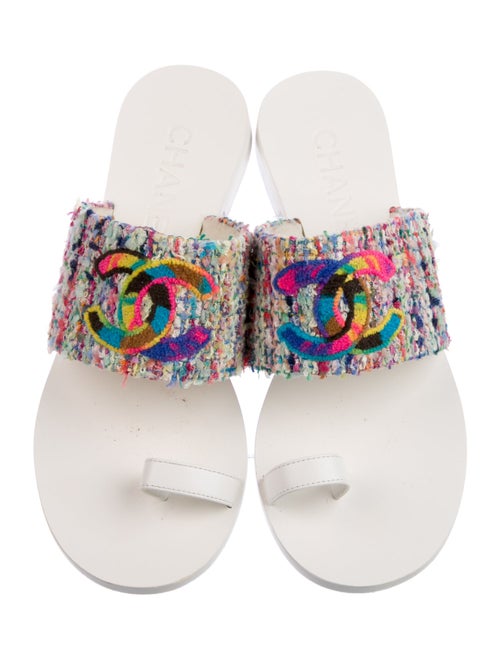 Chanel 2022 Interlocking CC Logo Slides