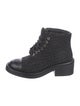 Chanel 2022 Interlocking CC Logo Combat Boots