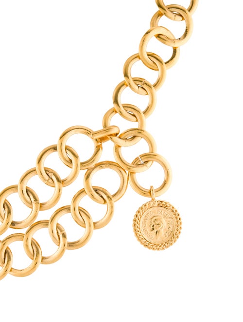 Chanel Interlocking CC Logo Metal Waist Belt