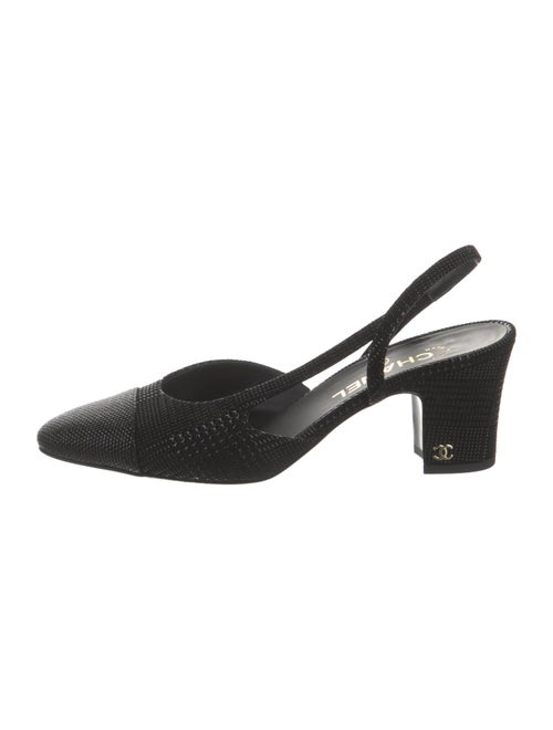 Chanel 2024 Interlocking CC Logo Slingback Pumps