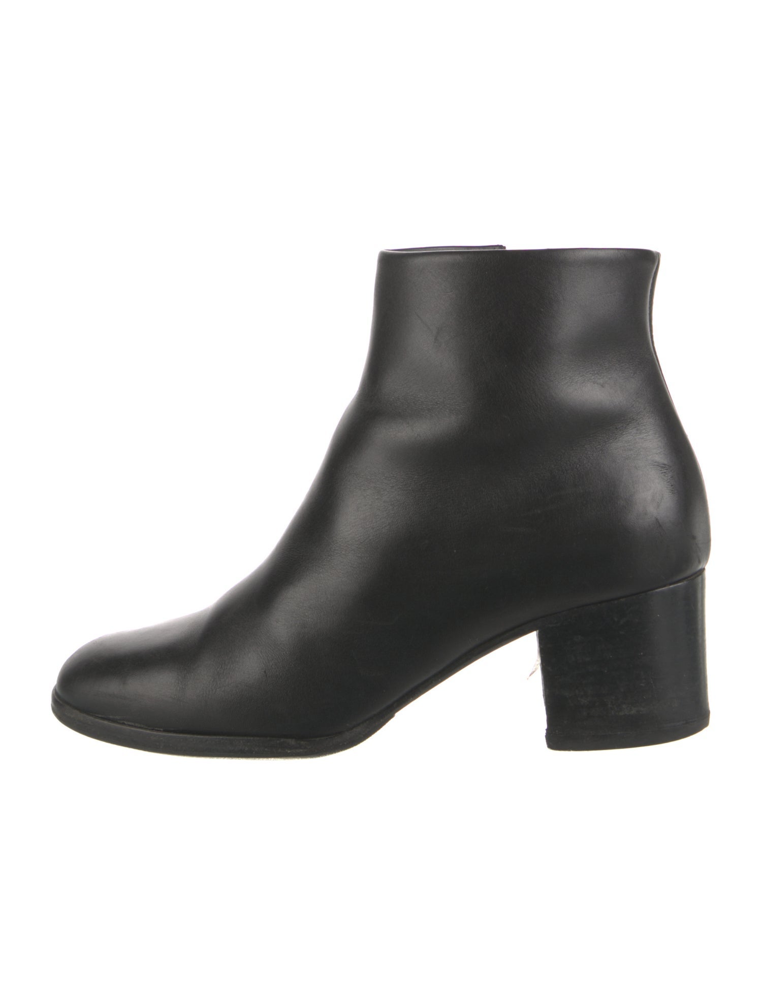 Chanel Interlocking CC Logo Leather Boots