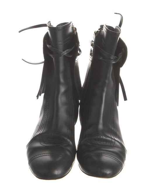 Chanel 2014 Interlocking CC Logo Chelsea Boots