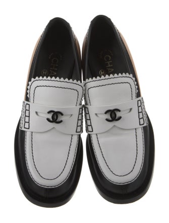 Chanel 2023 Interlocking CC Logo Loafers