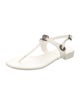 Chanel 2022 Interlocking CC Logo T-Strap Sandals