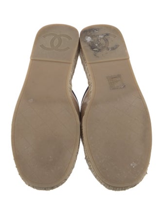 Chanel 2023 Interlocking CC Logo Espadrilles