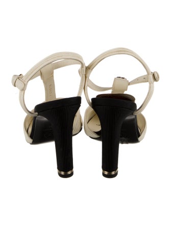 Chanel 2023 Interlocking CC Logo T-Strap Pumps