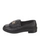 Chanel Interlocking CC Logo Leather Loafers