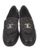 Chanel Interlocking CC Logo Leather Loafers