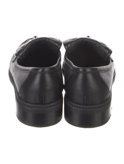 Chanel Interlocking CC Logo Leather Loafers