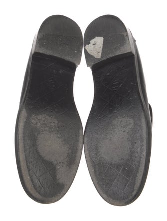 Chanel Interlocking CC Logo Leather Loafers