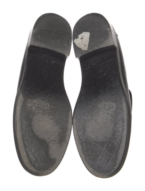 Chanel Interlocking CC Logo Leather Loafers