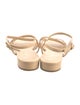 Chanel 2021 Interlocking CC Logo Slingback Sandals
