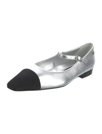 Chanel 2024 Interlocking CC Logo Mary Jane Flats