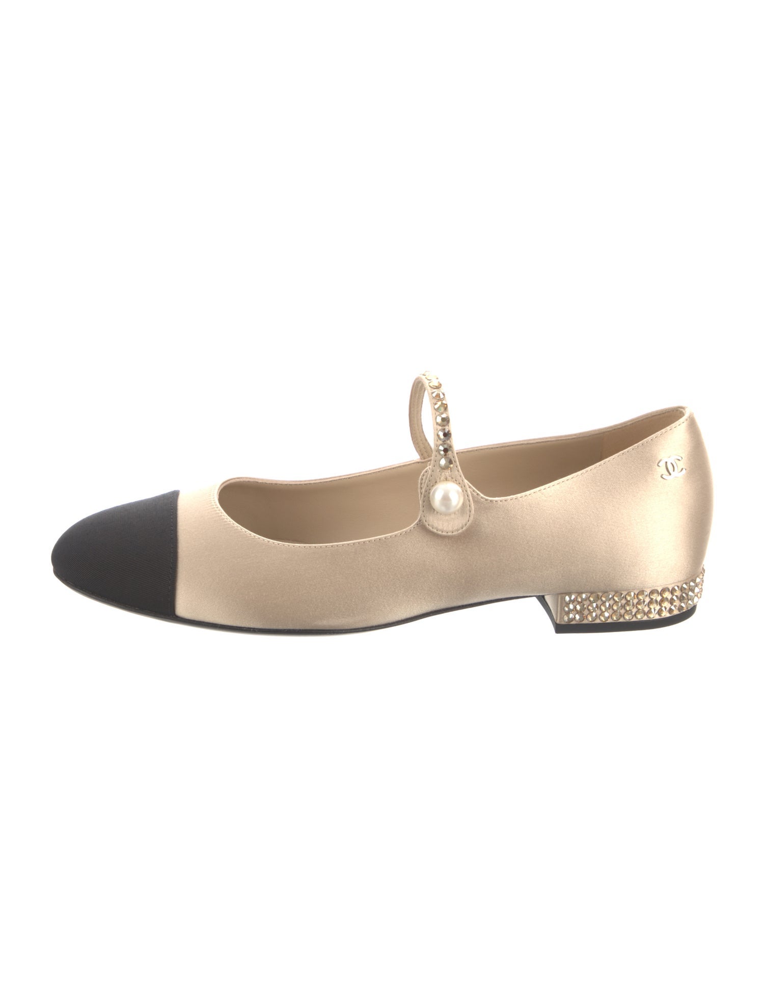 Chanel 2024 Interlocking CC Logo Mary Jane Flats