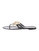 Chanel Interlocking CC Logo Rubber Flip Flops