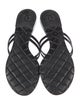 Chanel Interlocking CC Logo Rubber Flip Flops