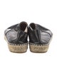 Chanel Interlocking CC Logo Lambskin Espadrilles