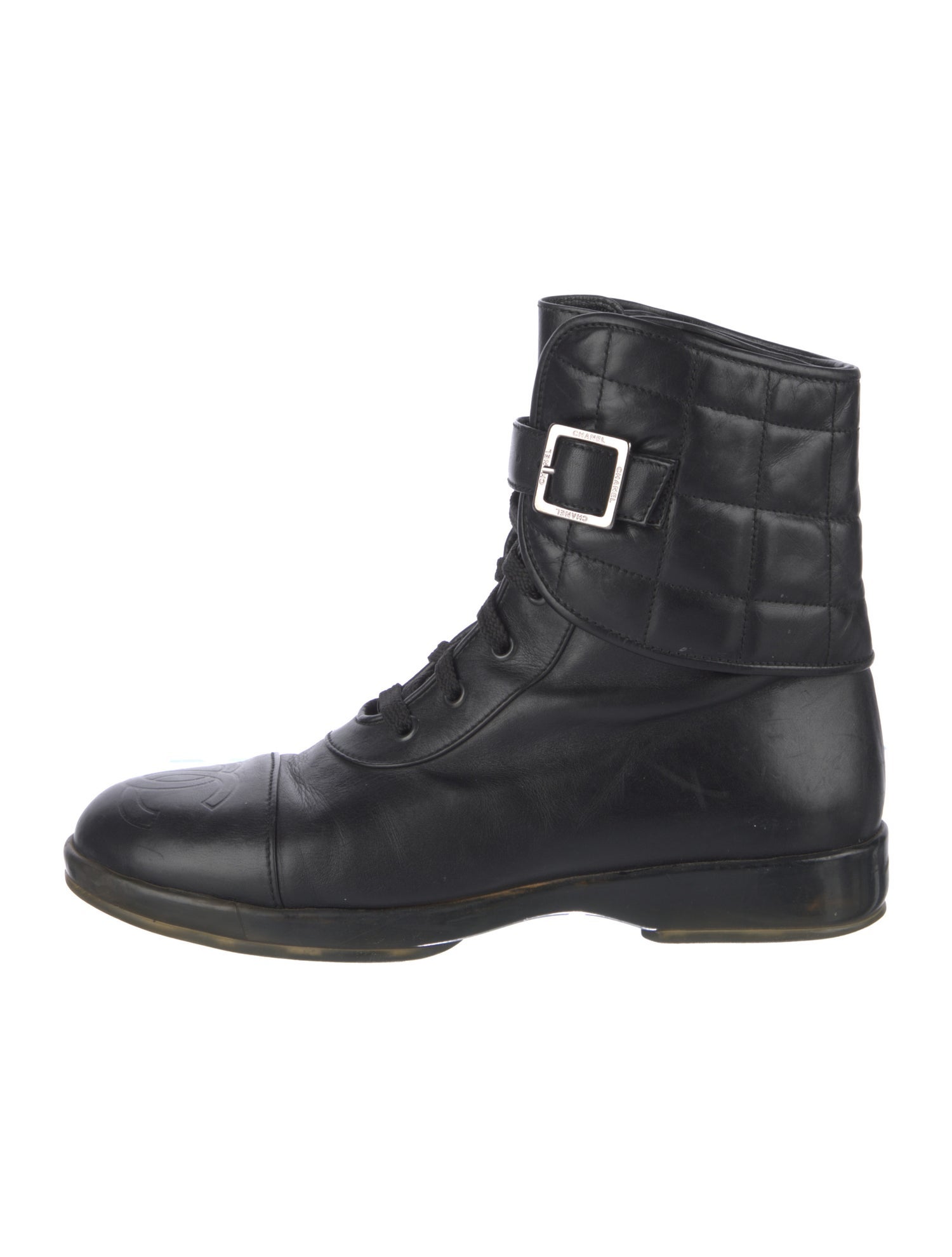 Chanel Vintage 2000 Combat Boots