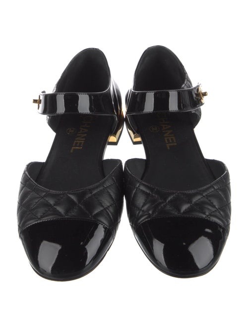 Chanel 2021 Interlocking CC Logo Mary Jane Flats