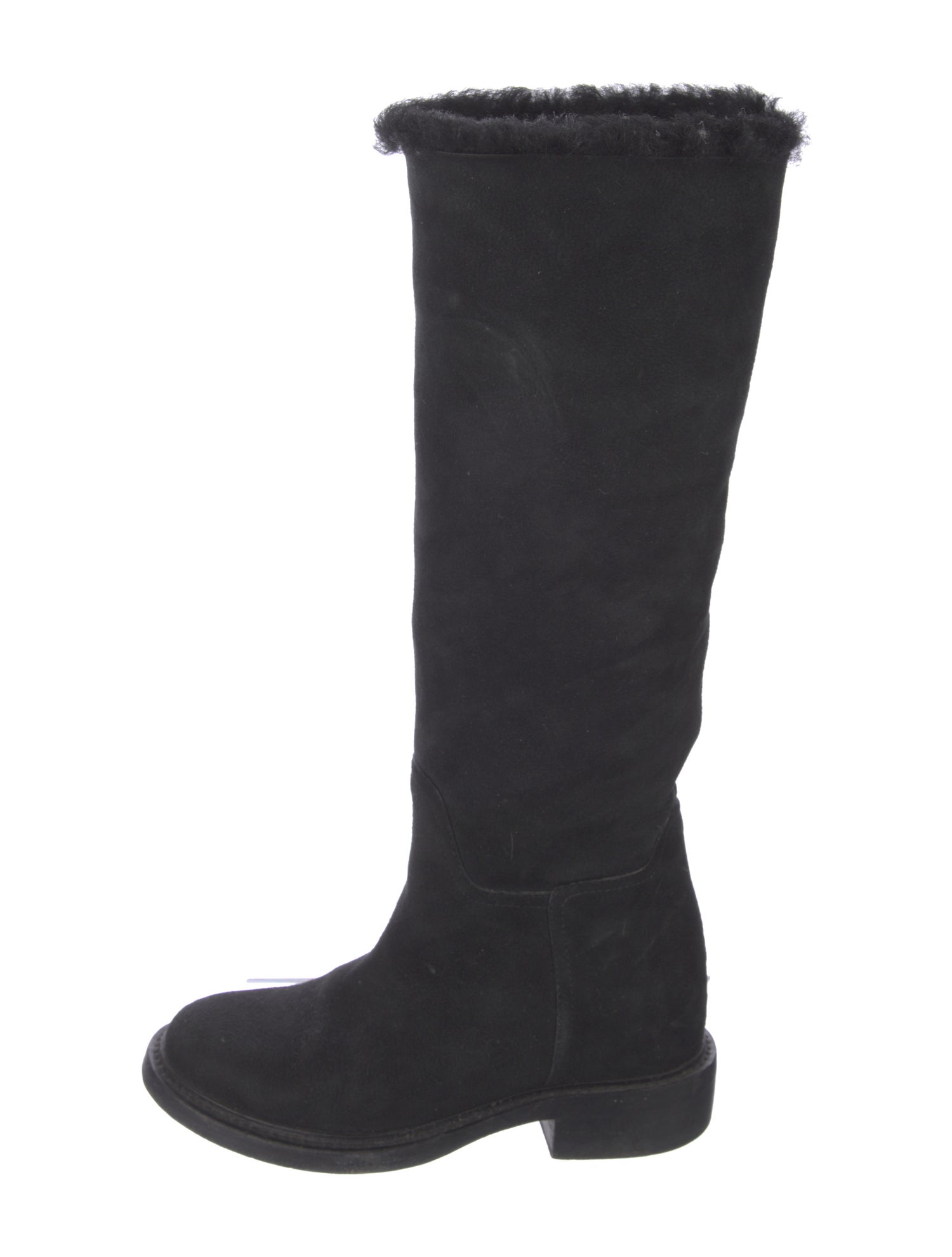 Chanel 2014 Interlocking CC Logo Riding Boots