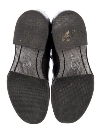 Chanel Interlocking CC Logo Leather Combat Boots