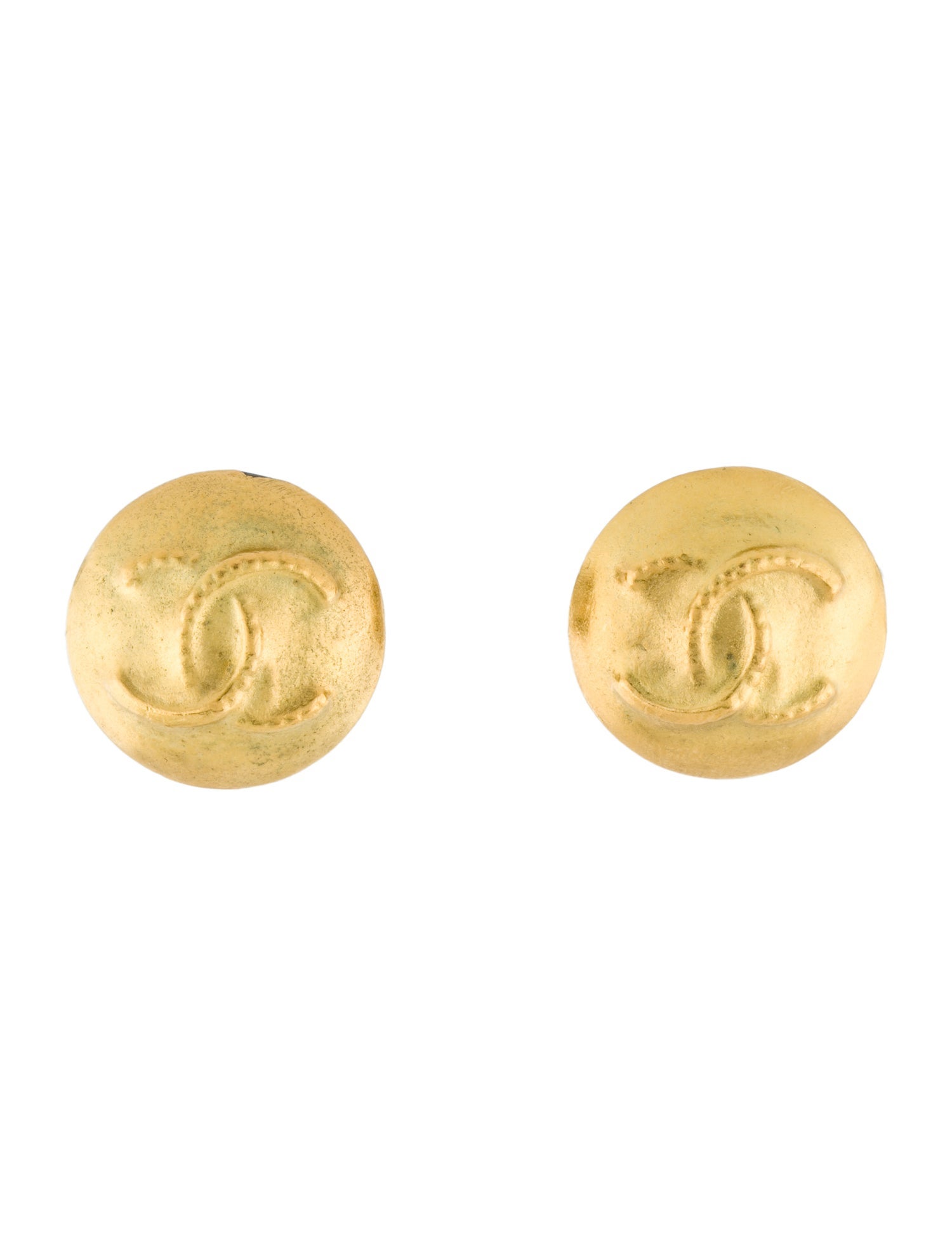 Chanel Vintage CC Clip-On Earrings