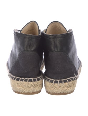 Chanel Interlocking CC Logo Lambskin Espadrilles