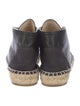 Chanel Interlocking CC Logo Lambskin Espadrilles