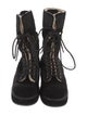 Chanel 2022 Interlocking CC Logo Combat Boots
