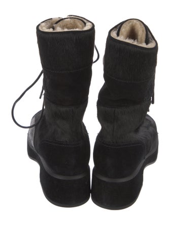 Chanel 2022 Interlocking CC Logo Combat Boots