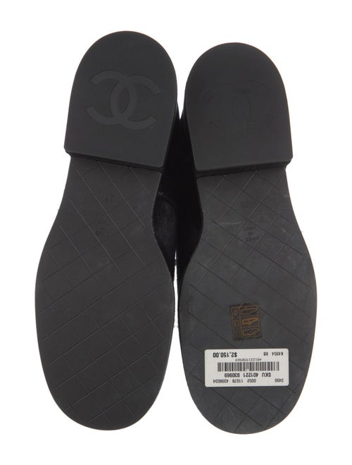 Chanel 2022 Interlocking CC Logo Combat Boots