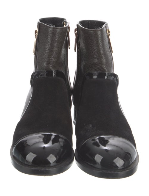 Chanel Interlocking CC Logo Moto Boots
