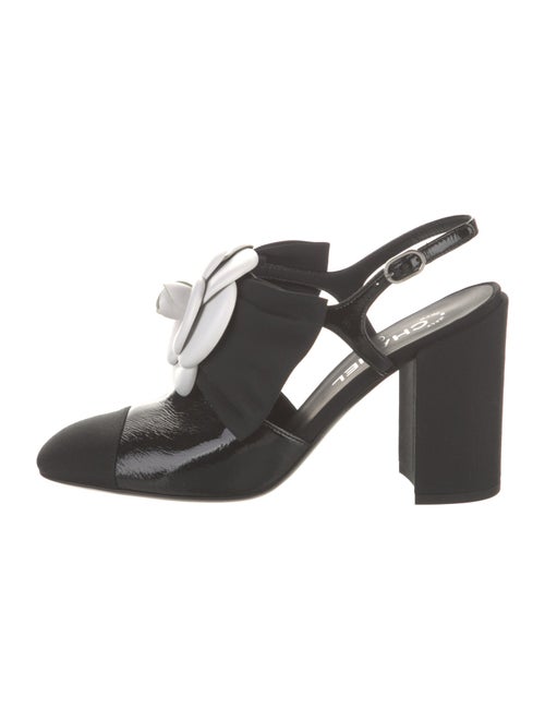 Chanel 2023 Interlocking CC Logo Slingback Pumps