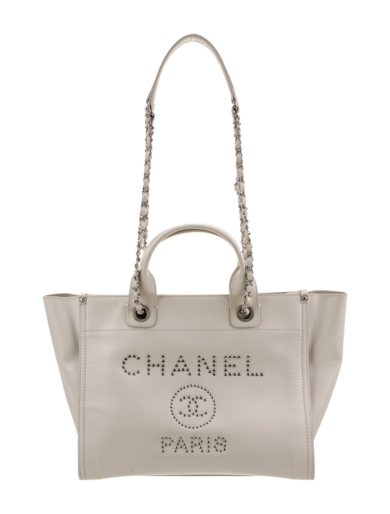 Chanel Small Studded Deauville Tote