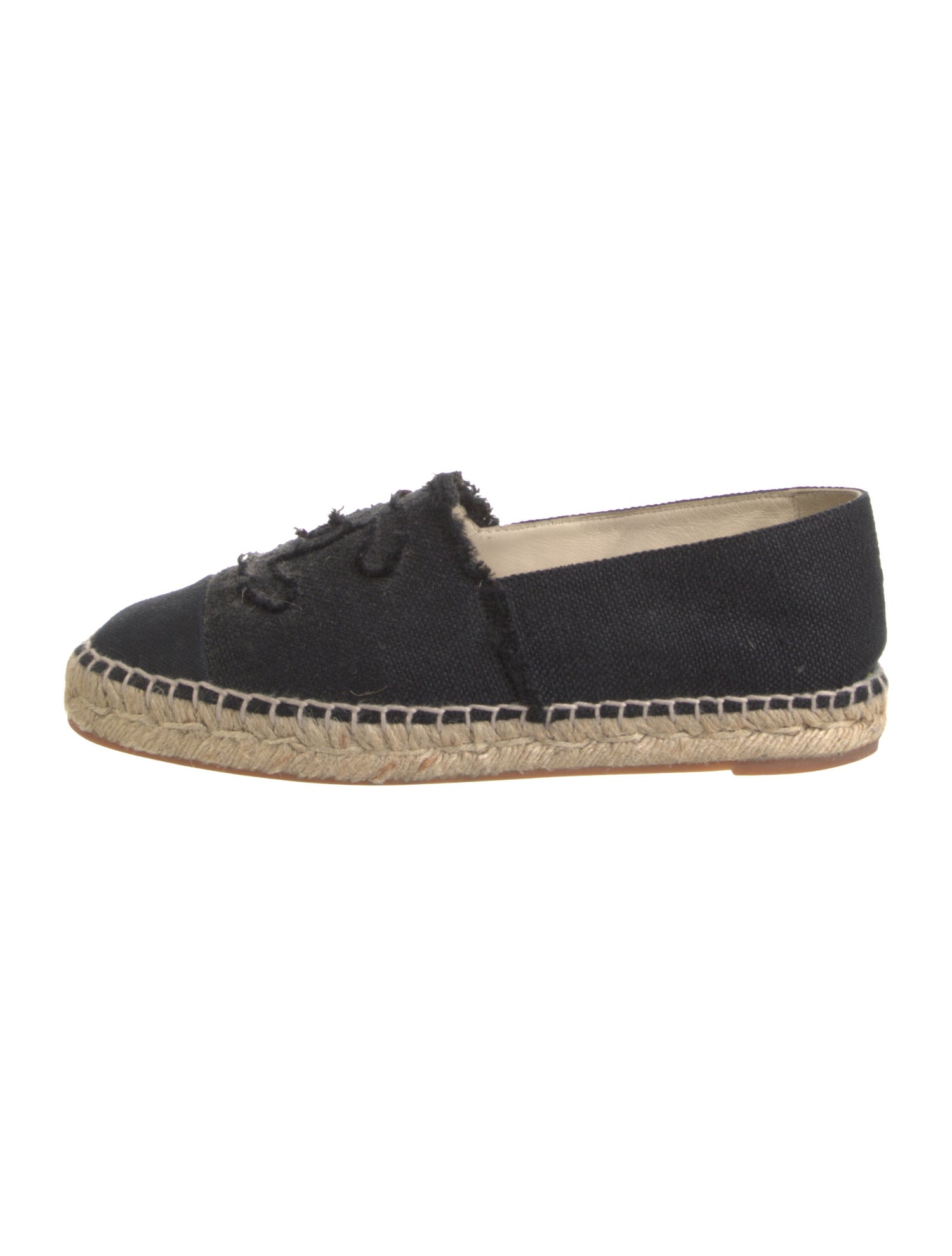 Chanel Interlocking CC Logo Canvas Espadrilles