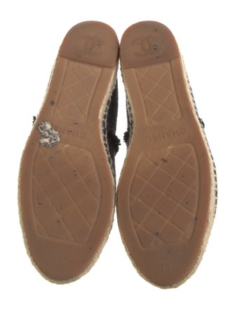 Chanel Interlocking CC Logo Canvas Espadrilles