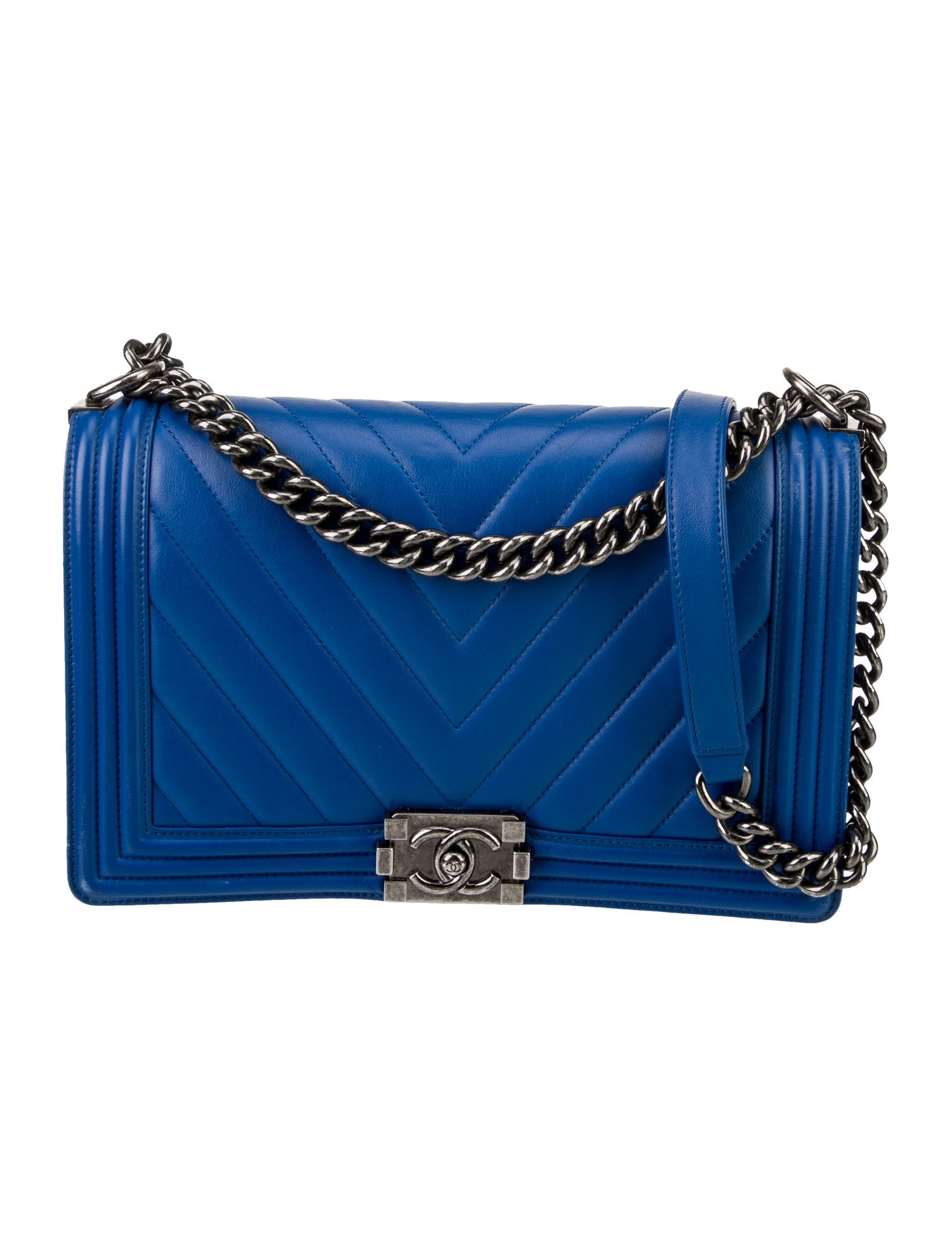 Chanel Large Chevron Boy Bag
