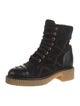 Chanel 2020 Interlocking CC Logo Combat Boots